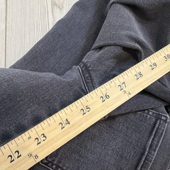 SPANX VINTAGE BLACK Wash STRAIGHT Leg pull-on Ankle Jeans #20355R Medium - Picture 10 of 10